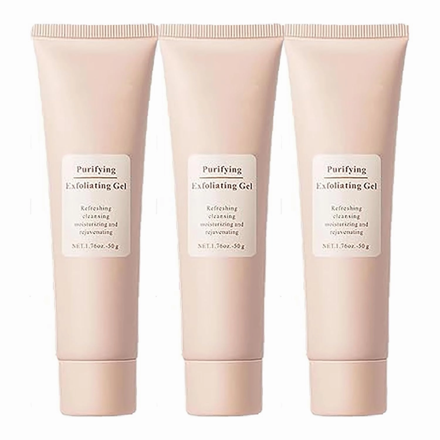 Neslemy Purifying Exfoliating Gel, Exfoliat-ing Face Scrub, Deep Cleansing Moisturizing Facial Scrub, For All Skin Types (3PCS, 1.76 Fl Oz (Pack of 1))