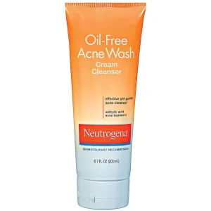 Neutrogena Oil-Free Acne Wash Cream Cleanser, 6.7 Ounce