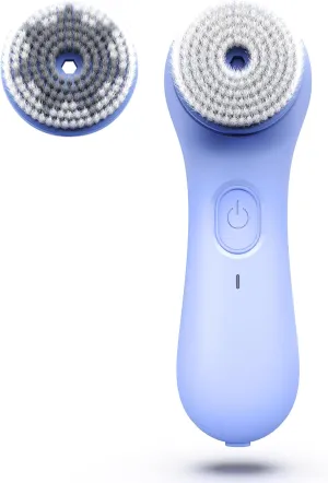 NågraCoola Face Scrubber Exfoliator, Rotating Facial Cleansing Brush for Men & Women, Rechargeable Waterproof, Electric Spin Face Scrub Brush with 2 Heads for Gentle Exfoliating & Deep Cleansing
