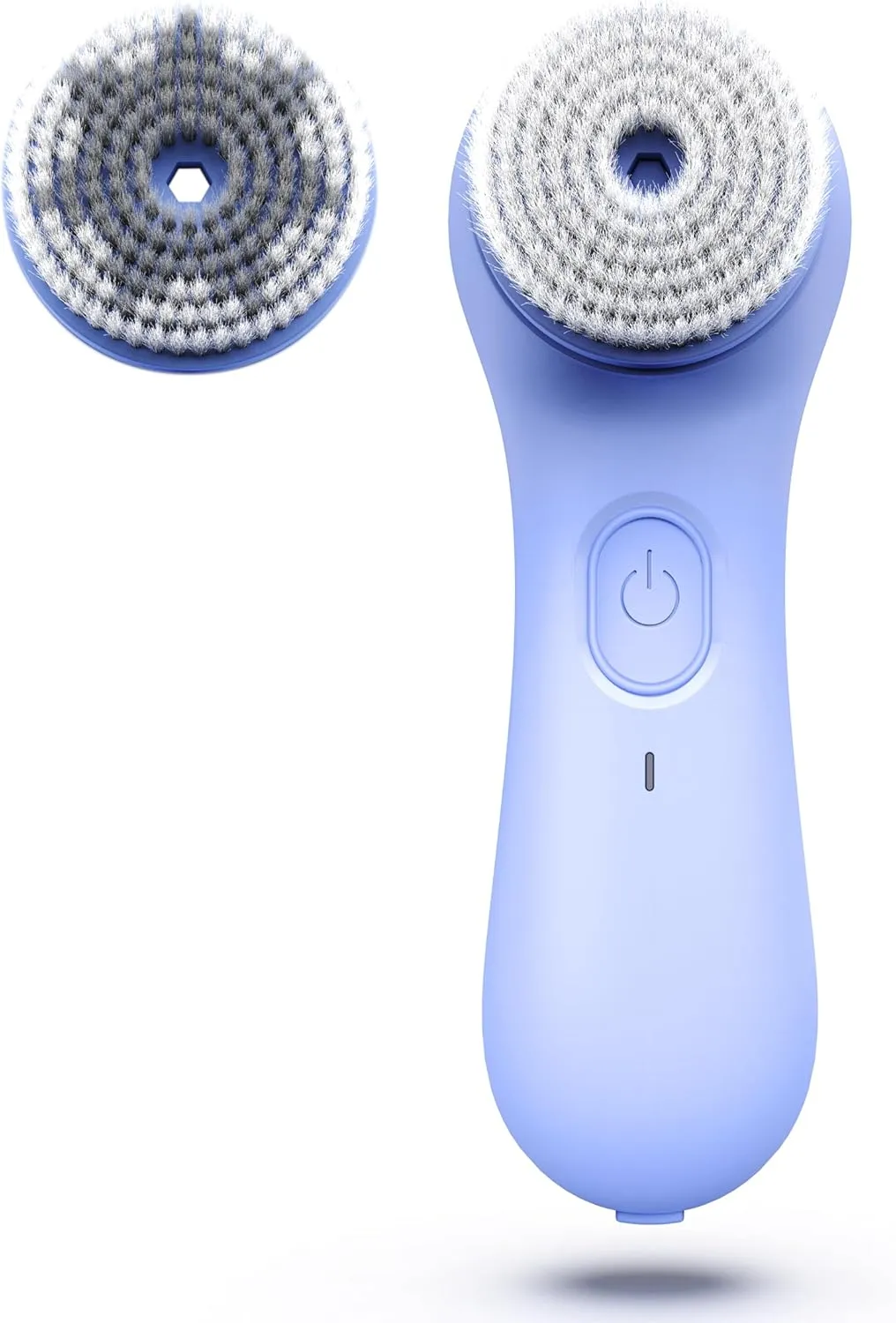 NågraCoola Face Scrubber Exfoliator, Rotating Facial Cleansing Brush for Men & Women, Rechargeable Waterproof, Electric Spin Face Scrub Brush with 2 Heads for Gentle Exfoliating & Deep Cleansing