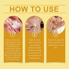 Niacinamide Purifying 𝐖𝐡𝐢𝐭𝐞𝐧ing Cleanser, Cleansing Milk, Purifying Face Cleanser, Xuerouyar Cleanser, Korean Moisturizing Exfoliator Facial Cleanser for All Skin Type (1PCS)