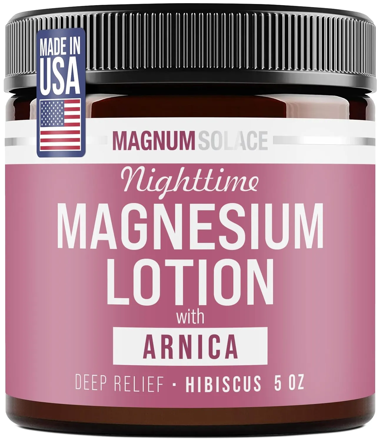 Nighttime Magnesium Lotion with Arnica – Soothing Relief & Relaxation, Highly Concentrated Magnesium for Muscles & Joints – Apply to Legs or Feet Before Bed – Skin-Friendly