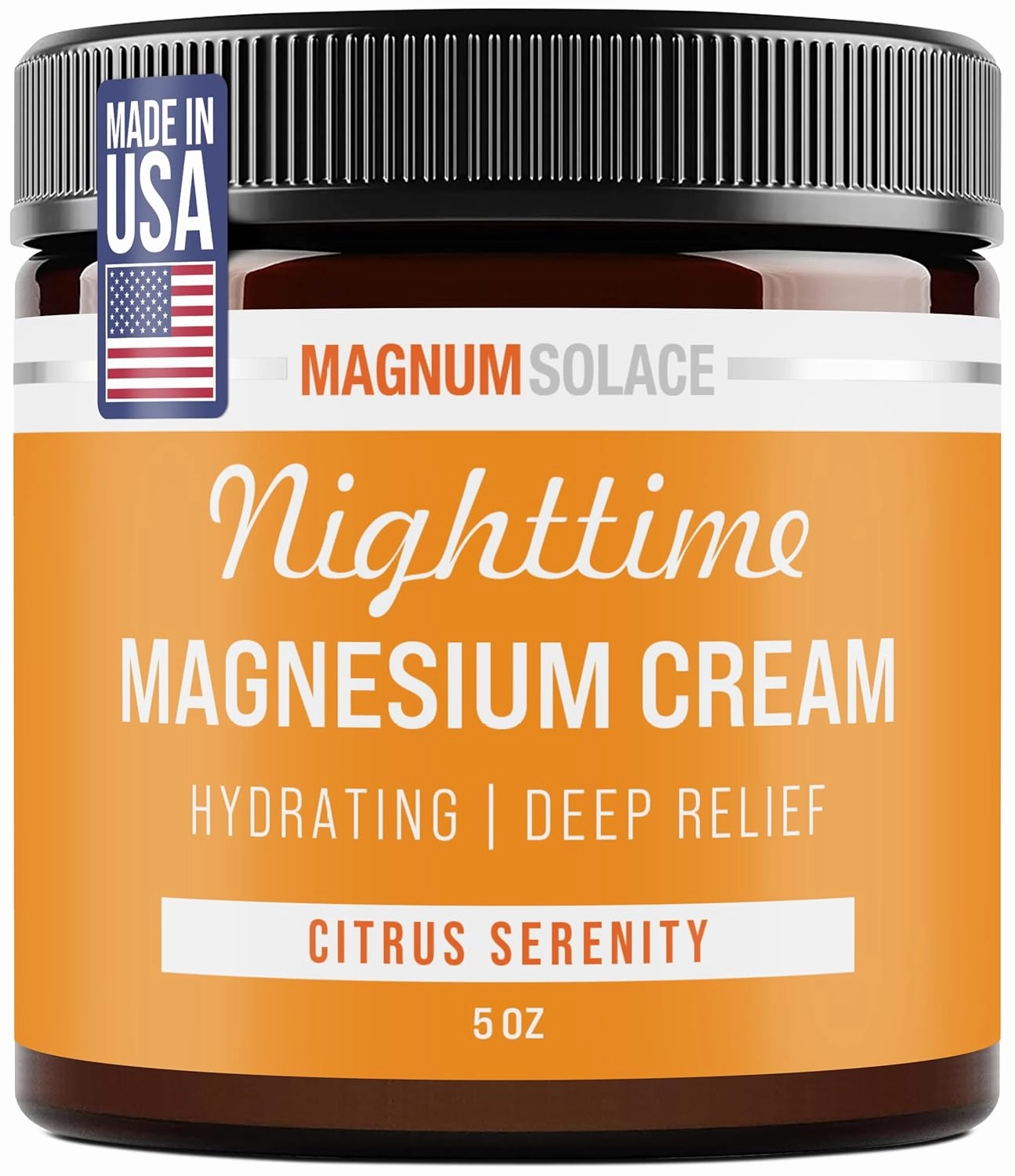 Nighttime Magnesium Cream – Soothing Relief & Relaxation, Highly Concentrated Magnesium for Muscles & Joints – Apply to Legs or Feet Before Bed – Skin-Friendly