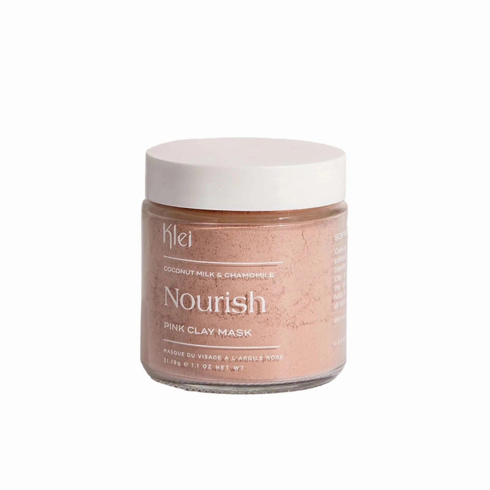NOURISH Coconut Milk & Chamomile Pink Clay Mask
