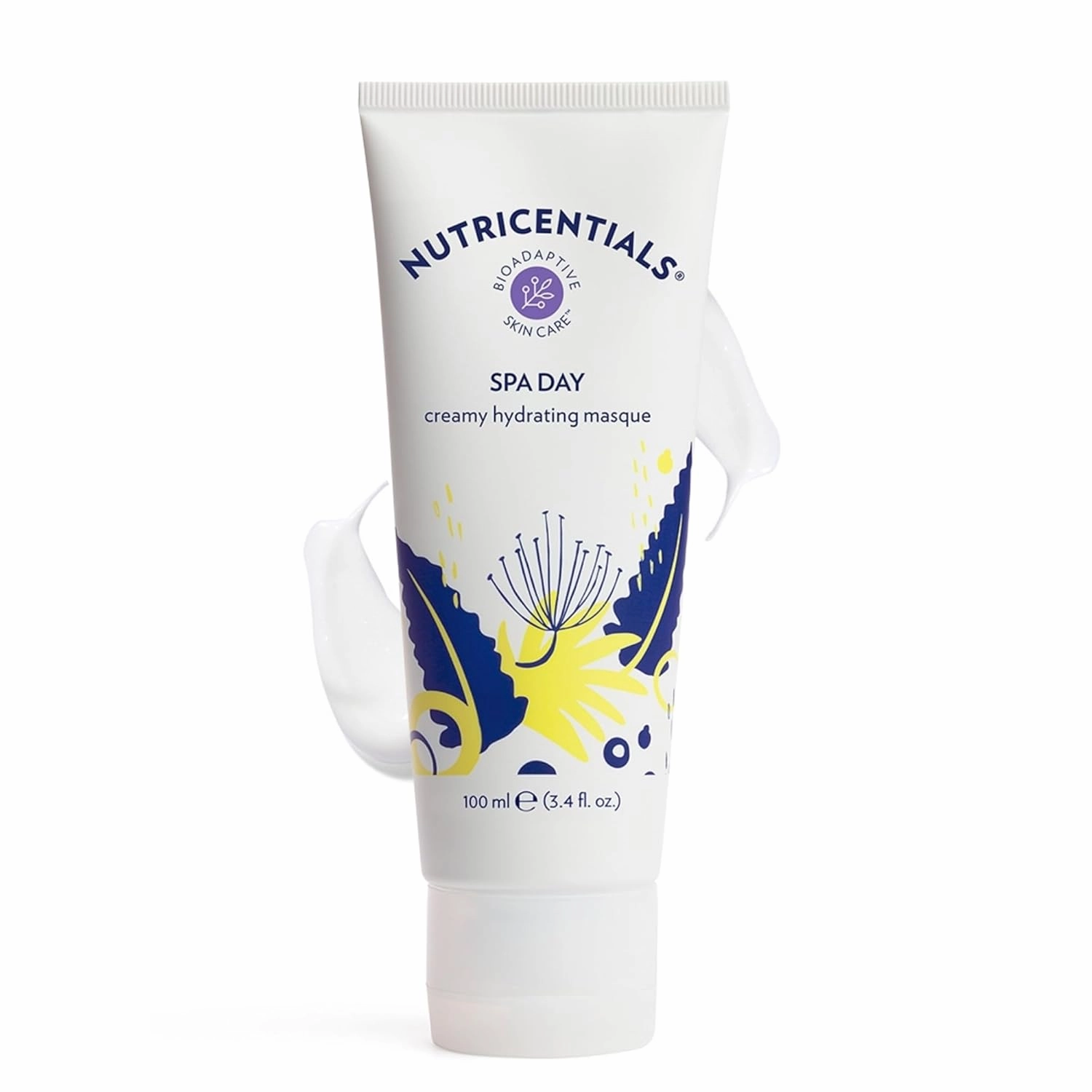 Nutricentials Spa Day Creamy Hydrating Masque 3.4 Fl. Oz - Soothe, Moisturize, and Improve Skin Tone with Cactus and Pine Cone Extracts - Nourishing Formula for Radiant and Healthy-Glowing Complexion