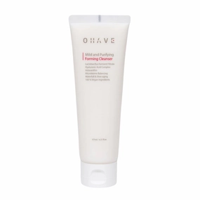 OHAVE Mild & Purifying Foaming Cleanser, Gentle Vegan Face Wash with Lactobacillus, Natural Botanical Extracts, Hydrating & Soothing, pH-Balanced, 125ml