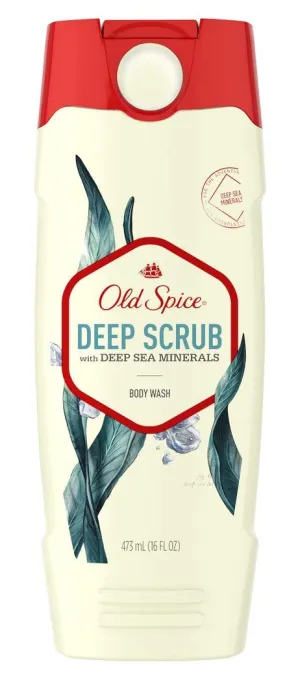 Old Spice Body Wash Deep Scrub With Deep Sea Minerals - 16 Fl Oz, 16 Oz