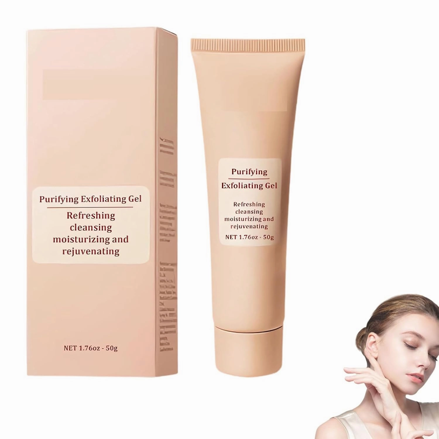 Oloty Exfoliating Gel, Purifying Exfoliating Gel, Deep Cleansing Moisturizing (1pc)