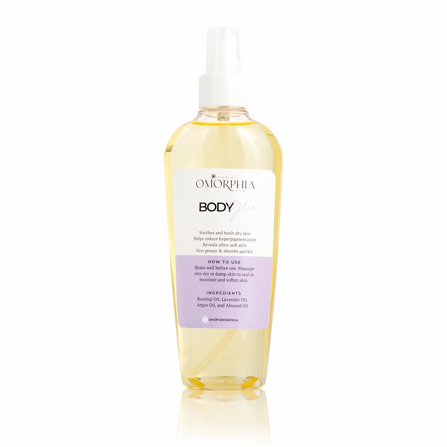 Omorphia Body Glow - Ultra-Hydrating Body Oil - Gentle and Soothing Experience