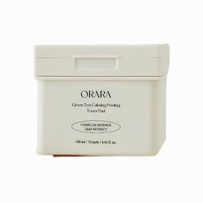 ORARA Green Tea Calming Peeling Toner Pads 190ml  * 70 Pads
