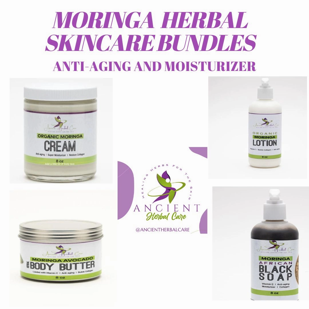 ORGANIC MORINGA BUNDLE (ANTI-AGING, COLLAGEN, MOISTURIZER, WRINKLES)
