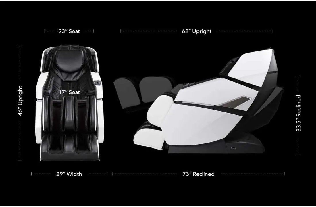 Osaki Titan Summit Flex | Brown | SL-Track Zero Gravity Full Body Massage Chair | Body Scanning | Lumbar and Calf Heating | Bluetooth Speaker | Space Saving | Full Body Airbag Compression