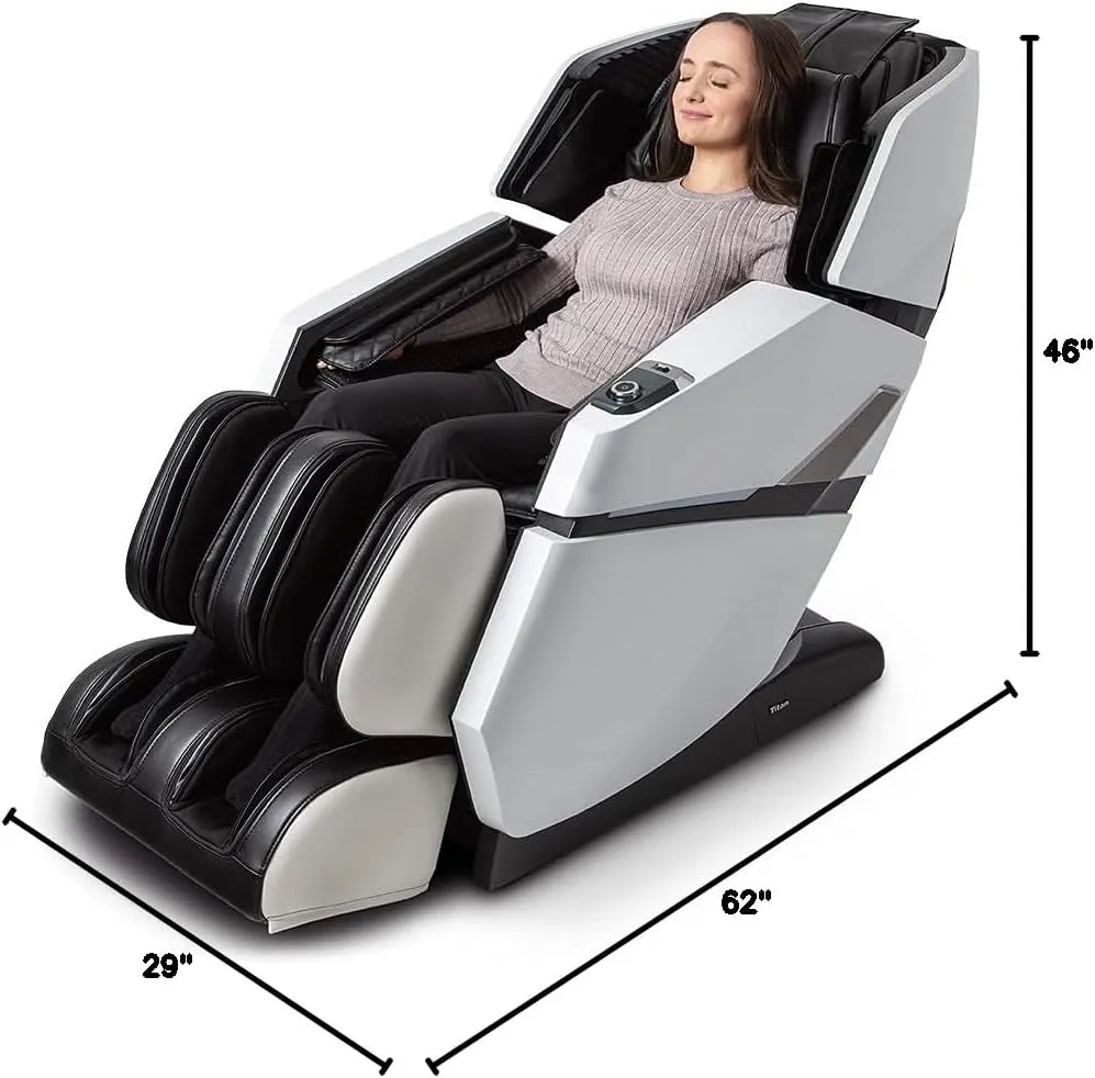 Osaki Titan Summit Flex | Gray | SL-Track Zero Gravity Full Body Massage Chair | Body Scanning | Lumbar and Calf Heating | Bluetooth Speaker | Space Saving | Full Body Airbag Compression