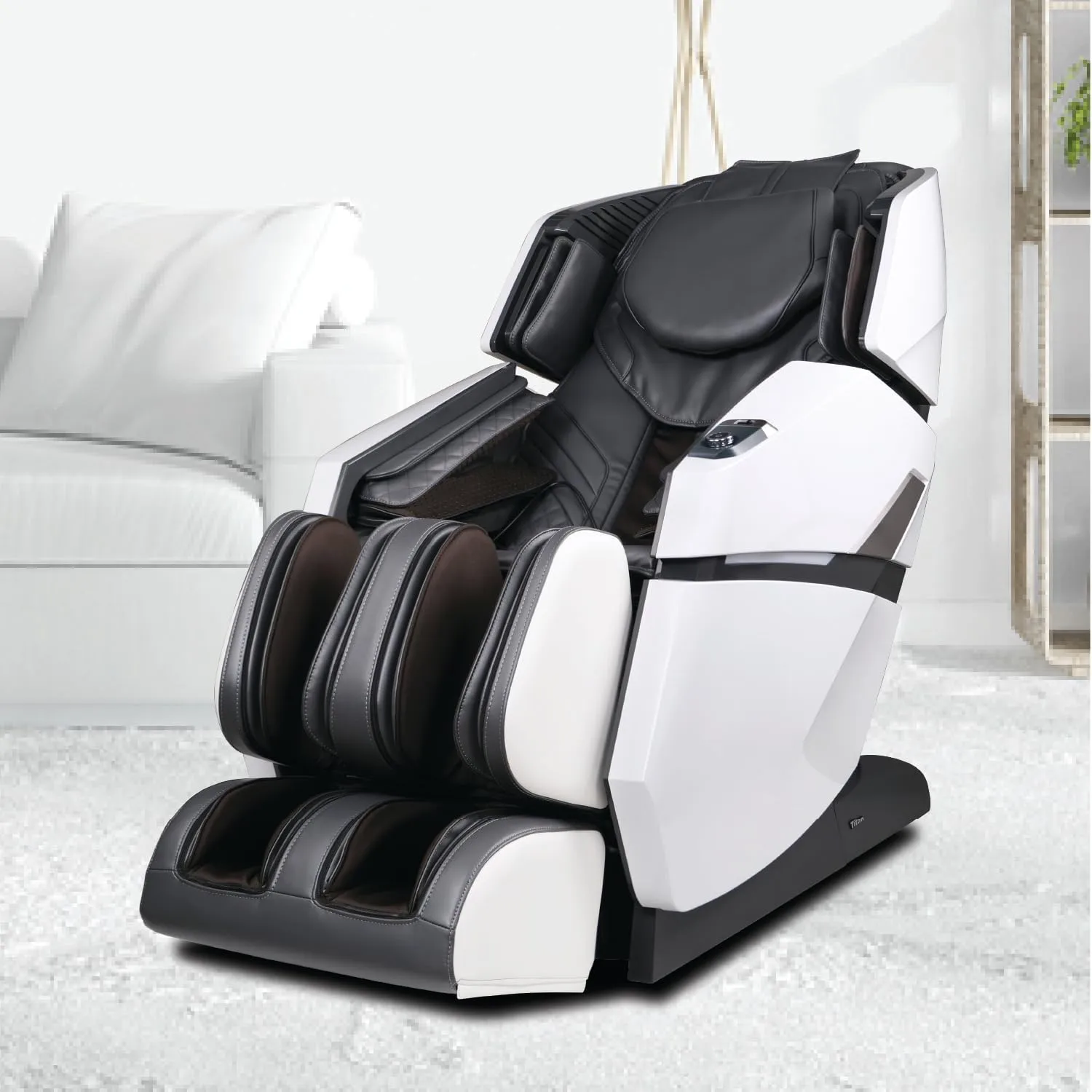 Osaki Titan Summit Flex | Gray | SL-Track Zero Gravity Full Body Massage Chair | Body Scanning | Lumbar and Calf Heating | Bluetooth Speaker | Space Saving | Full Body Airbag Compression