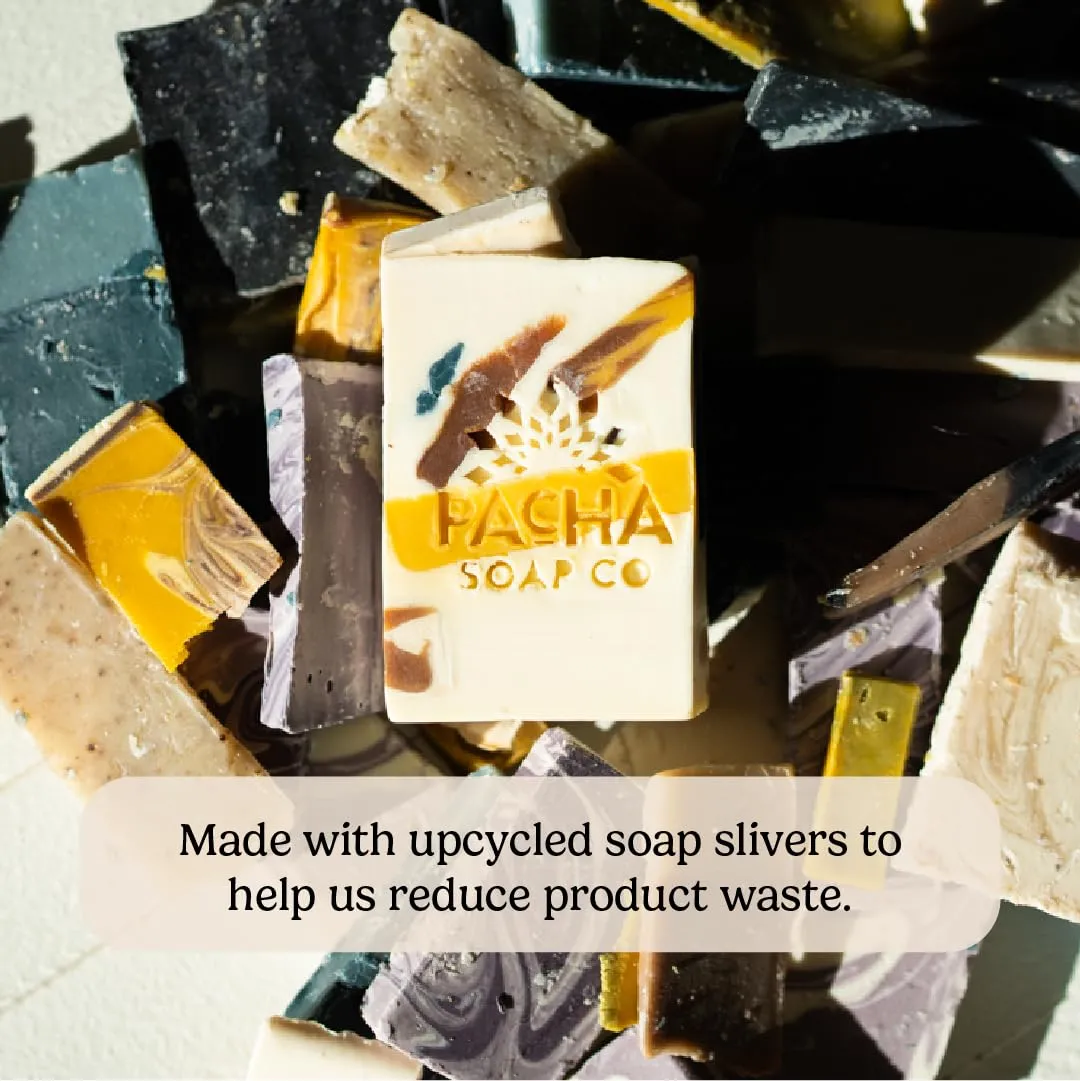 Pacha Pachafetti Bar Soap 3 Pack | Premium, Handcrafted, Hydrating | Natural Face Wash, Hand Cleanser, Body Wash | Soothing Essential Oils, 4 oz