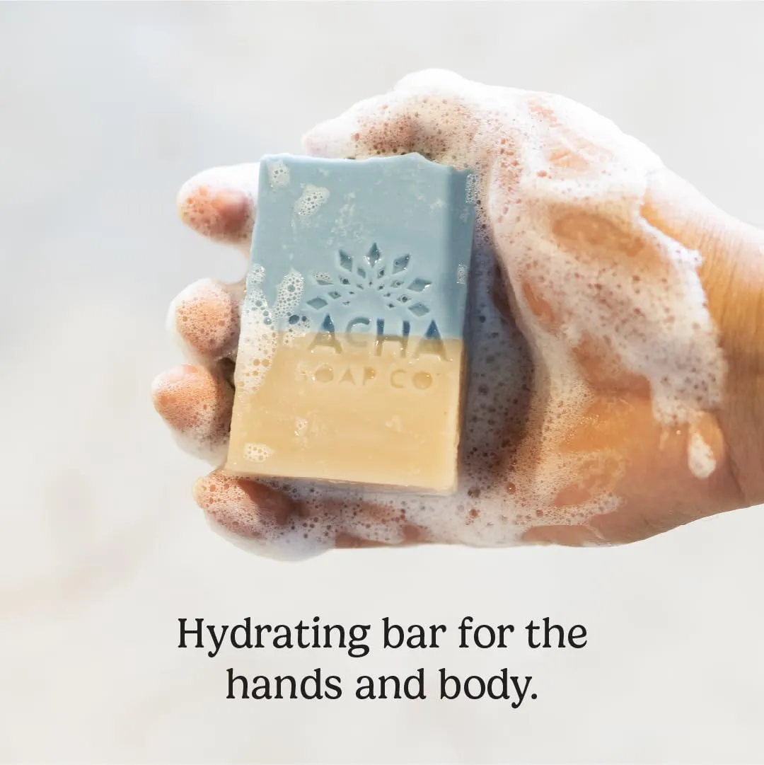 Pacha Sand & Sea Bar Soap 5 Pack | Premium, Handcrafted, Hydrating | Natural Face Wash, Hand Cleanser, Body Wash | Soothing Essential Oils, 4 oz