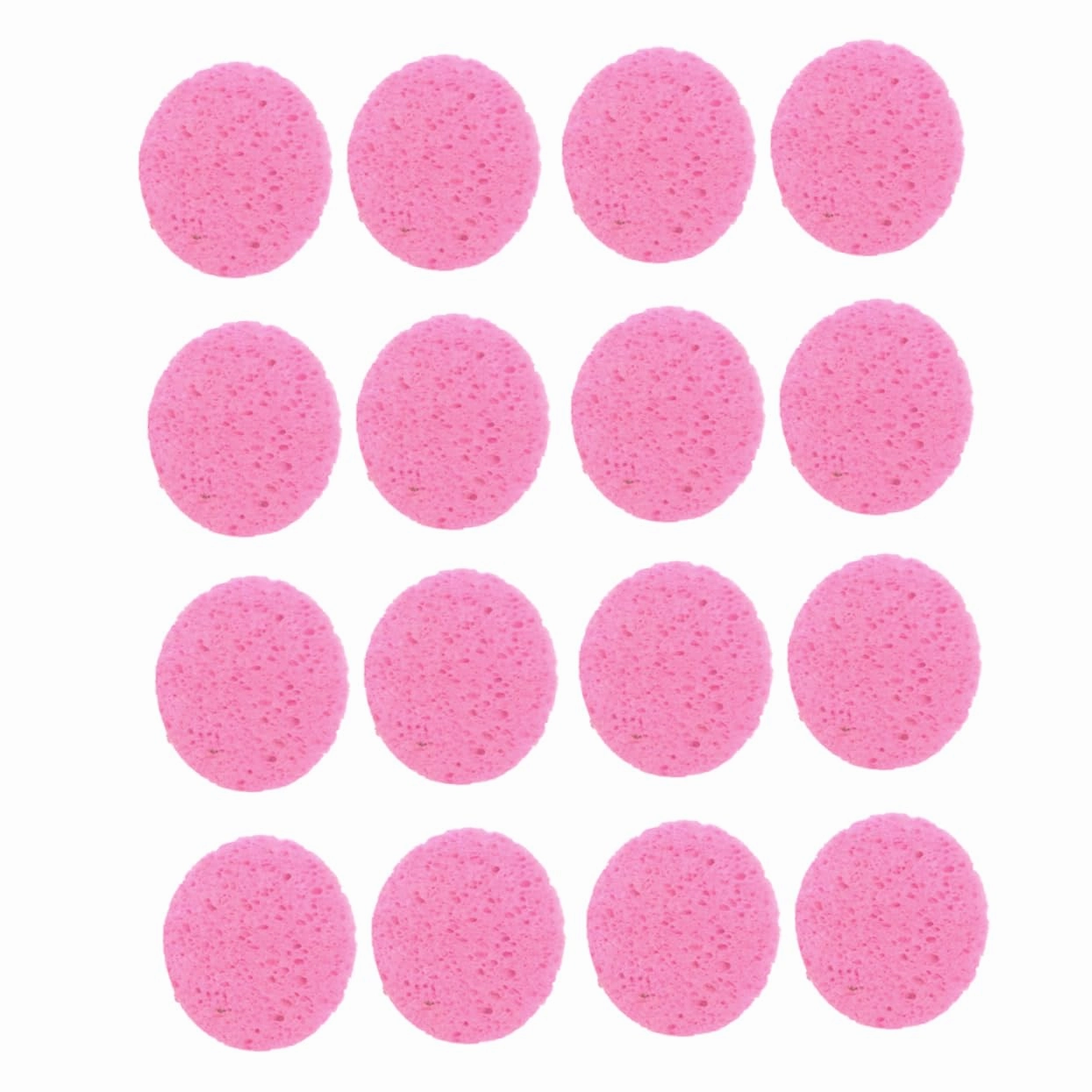 PartyKindom 50pcs Round Facial Sponge Soft Cleaning Facial Sponge for Makeup Removal Premium Pulp Versatile Spa Use Gentle Skin for Daily Cleansing Exfoliating