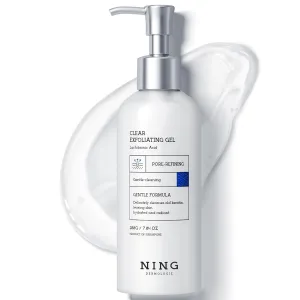 Peeling Gel for Face, Purifying Exfoliating Face Wash | Pore Cleanser with Gentle PHA & AHA, Niacinamide - Smoothing Skin Blackhead Refining Deep Cleansing, Moisturizing, 7.05 OZ