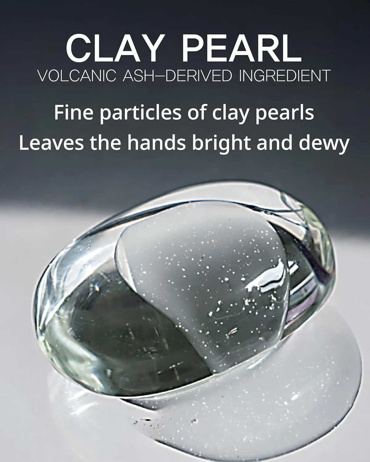 Perfumed Hand Clay Soap #White Tea - Exfoliating & Moisturizing Hand Scrub Gel to Bubble Wash - Clay Pearlite & Mineral - Gentle & Long Lasting Fragrance - 1.7 fl.oz