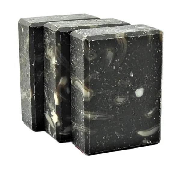 Pine Tar Soap - With Eucalyptus and lemon Essential Oils Pine Tar Soap For Men With Activated Charcoal & Colloidal Oatmeal. Made in USA- 3 Bar Pack 15   Oz