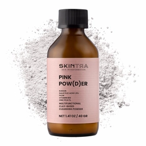 Pink Pow(d) er - Multi-Functional Enzyme & Clay Cleansing Powder - 3-in-1 Wash, Exfoliator & Mask - Brightens & Smooths - Vegan, 40 g/Net 1.41 Fl. Oz