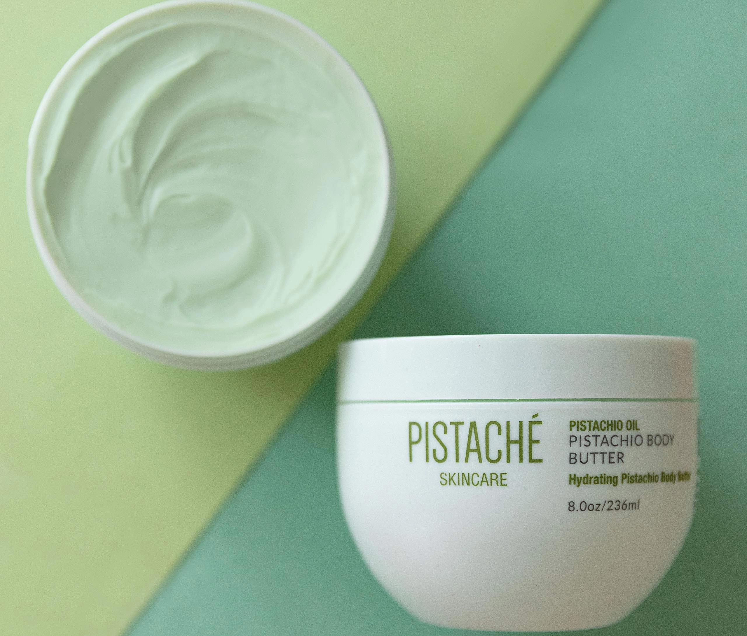 Pistaché Skincare Pistachio Oil Whipped Body Butter Cream Moisturizer (a.k.a The Boyfriend Body Butter)   Hydrates Dry Skin and Nourishes   Vitamin E   Antioxidant Protection, 8.0 oz