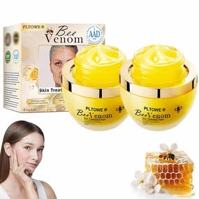 PLTOWE Powerful Al-Body Skin Treatment Cream, Professionelles Bee Venom Cream, PLTOWE Bee Venom Skin Treatment Cream, Repair skin barrier, for All Skin Types (2 Bottle)