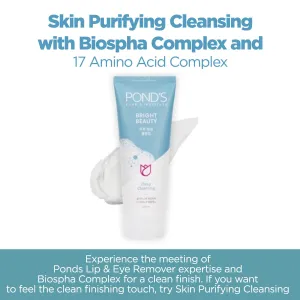 Pond's Bright Beauty Foam Cleanser (Spa) | Gentle Face Wash for Women | Deep Cleansing Formula | Moisturizing & Pure | 17 Amino Acid Complex