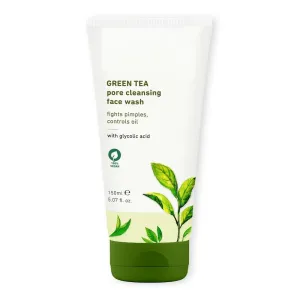 Pore Cleansing Face Wash, Vegan Formula with Glycolic Acid, Controls Oil and Fights Pimples, Gentle Non-Drying 150 ml
