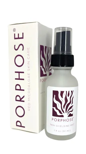 Porphose Skin Shielding Mist: Soothing and Hydrating Antioxidant for Dry and Sensitive Skin. Hypoallergenic, Fragrance Free, Dermatologist and Pediatrician Tested.