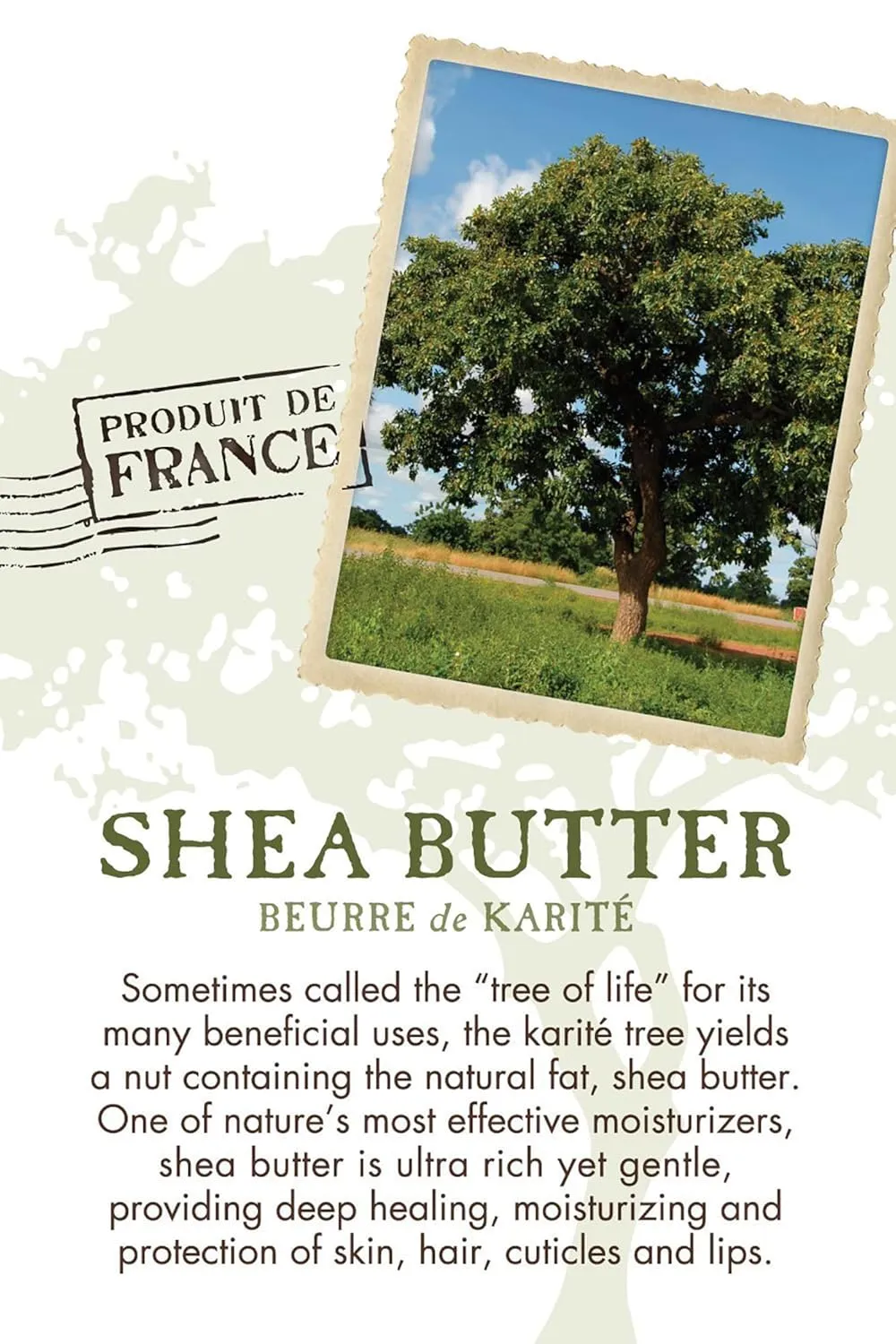 Pre de Provence Beurre De Karité Moisturizing Collection, Shea Butter Enriched Nourishing, Pure Shea Butter, 30 ML, Unscented