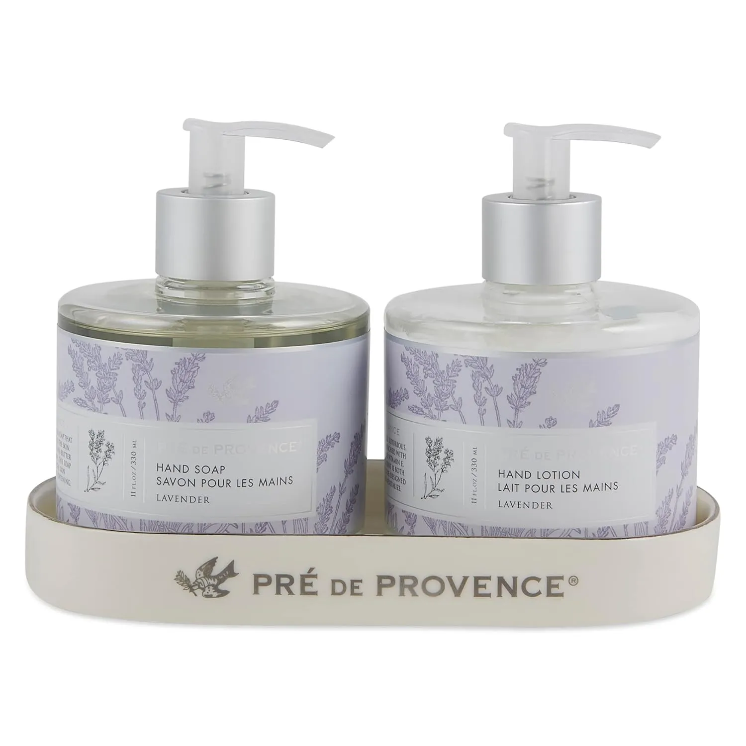 Pre de Provence Collection Liquid Hand Soap, Sooths & Softens while Cleansing, Enriched with Shea Butter, Vitamin E & Glycerin, Soft & Soothing, 11 fl oz, Lavender