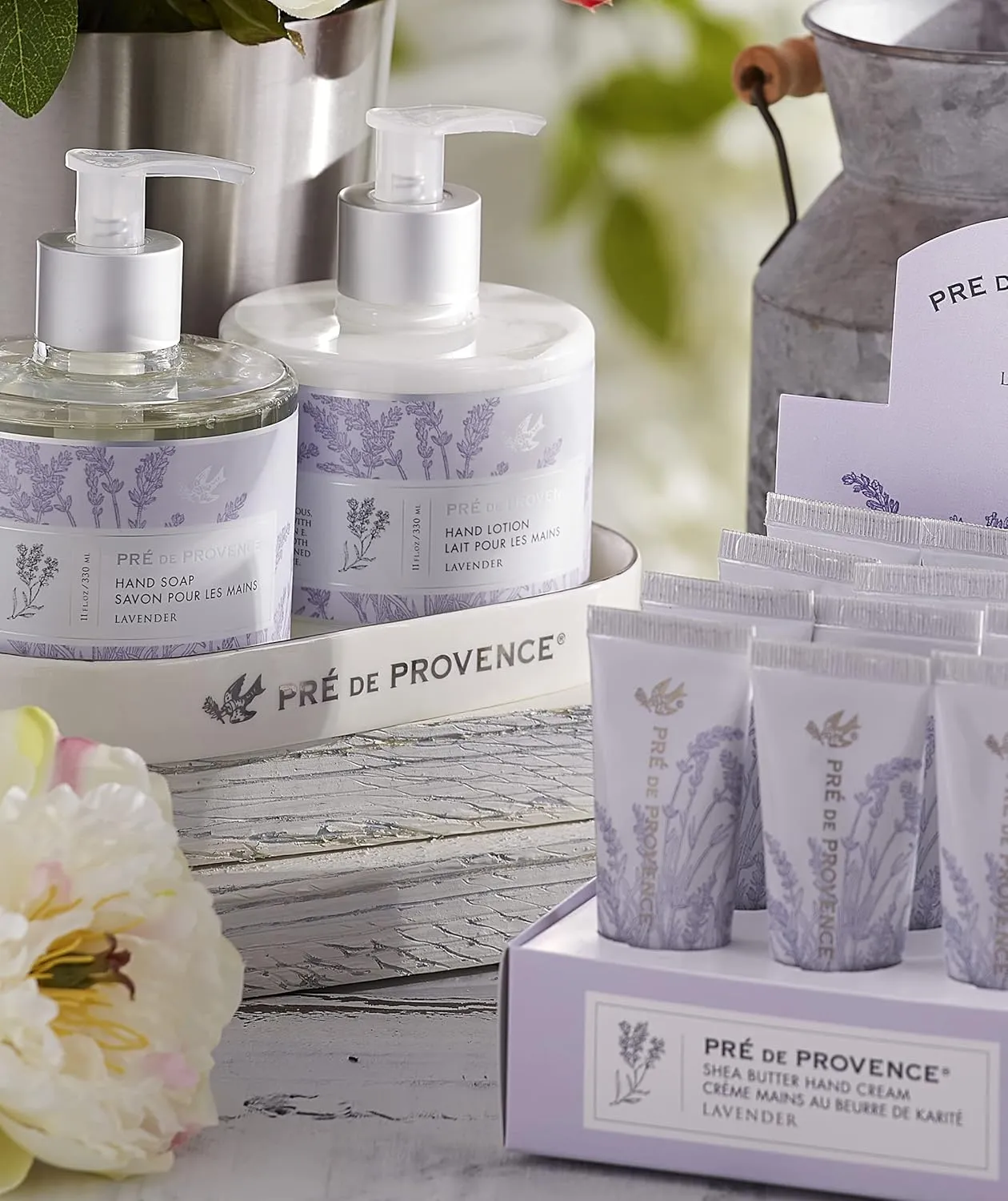 Pre de Provence Collection Liquid Hand Soap, Sooths & Softens while Cleansing, Enriched with Shea Butter, Vitamin E & Glycerin, Soft & Soothing, 11 fl oz, Lavender