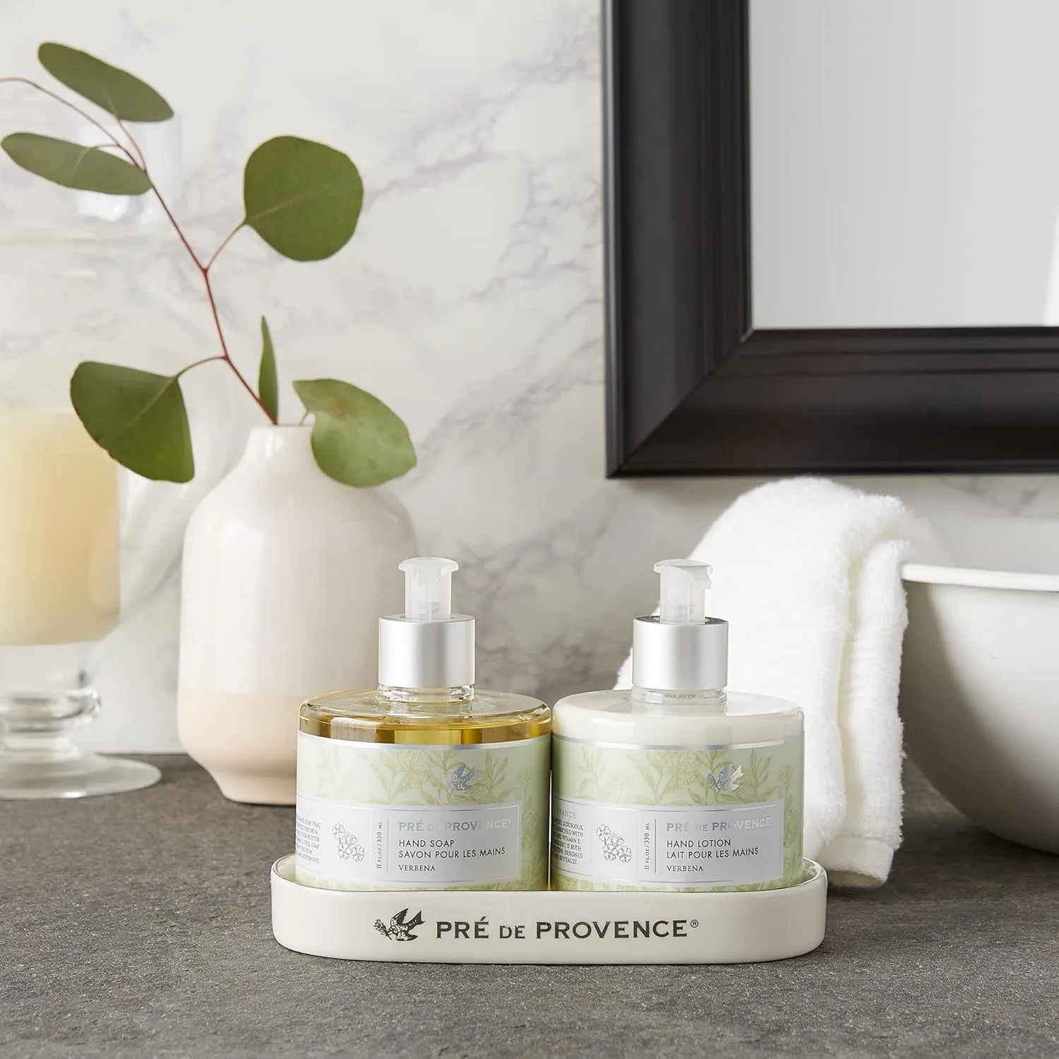 Pre de Provence Collection Shea Butter Enriched Silky Smooth Emollient Hand Lotion, Verbena, 11 Fl Oz
