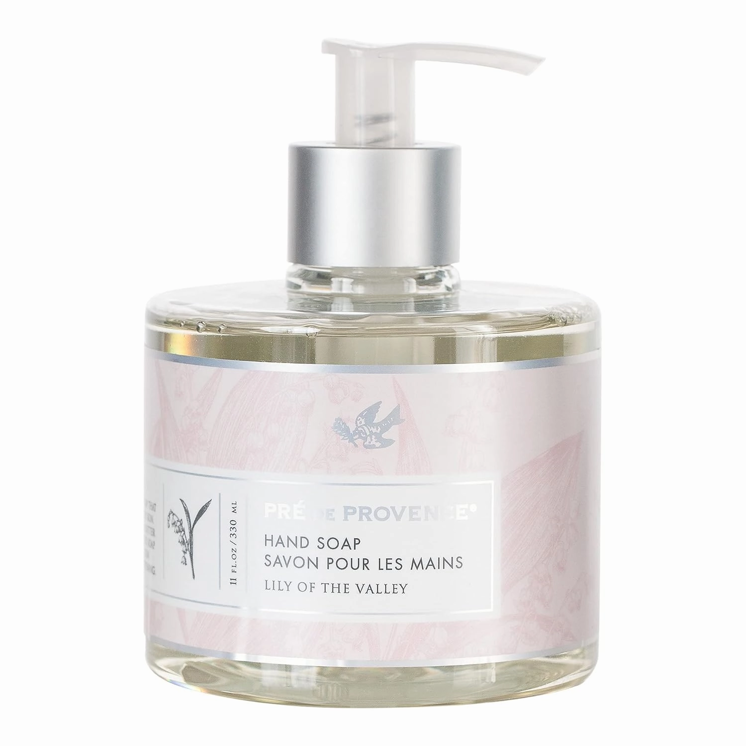 Pre de Provence Collection Liquid Hand Soap, Sooths & Softens while Cleansing, Enriched with Shea Butter, Vitamin E & Glycerin, Soft & Soothing, 11 fl oz, Lily of the Valley