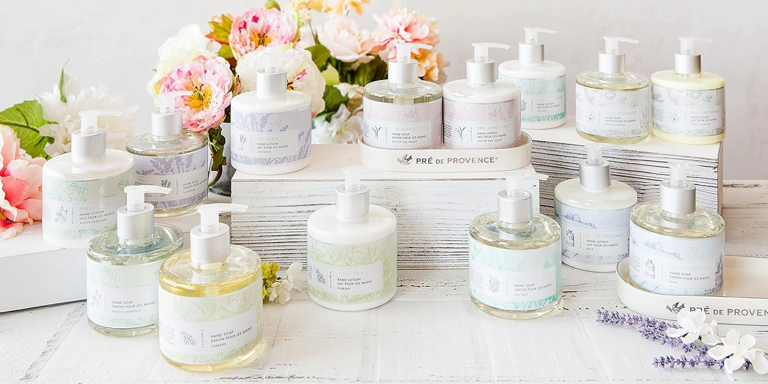 Pre de Provence Collection Liquid Hand Soap, Sooths & Softens while Cleansing, Enriched with Shea Butter, Vitamin E & Glycerin, Soft & Soothing, 11 fl oz, Lily of the Valley