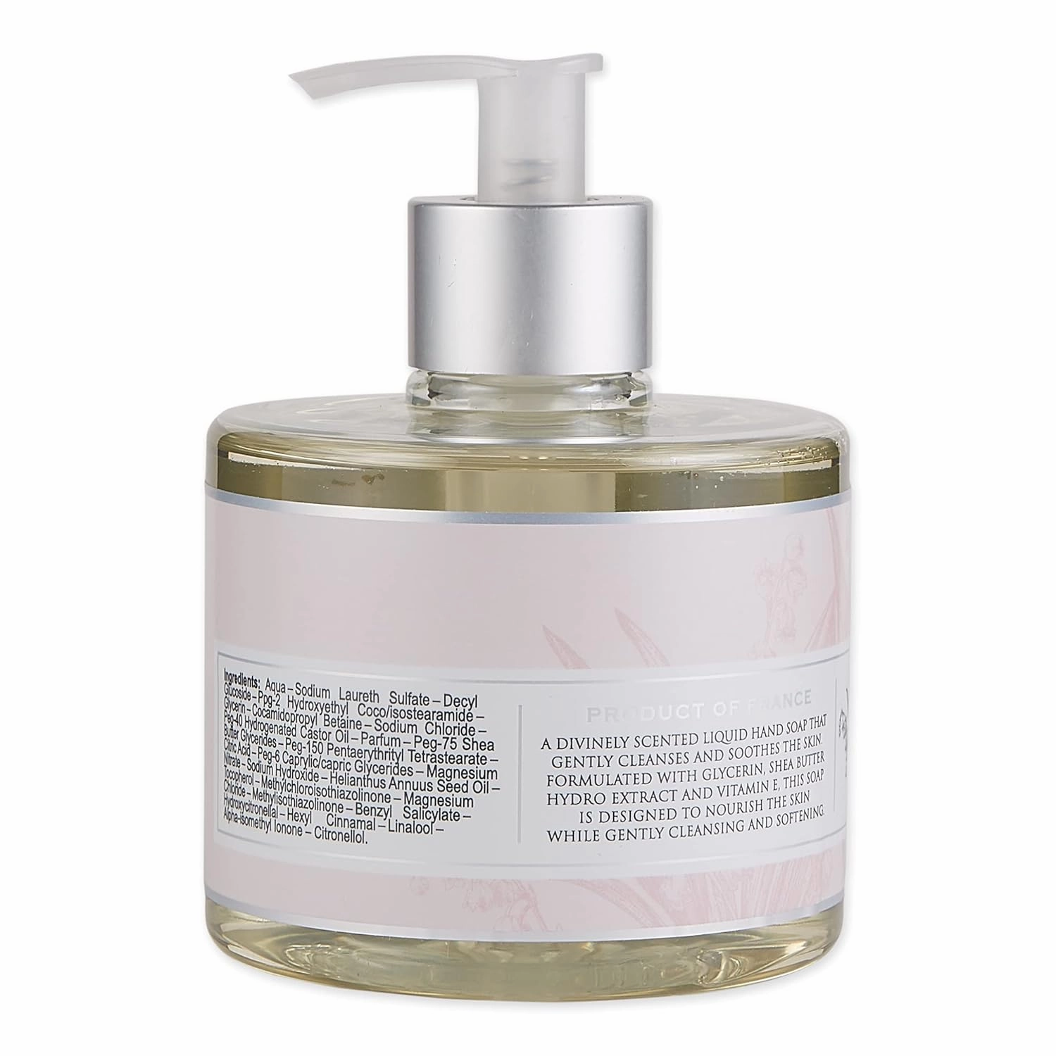Pre de Provence Collection Liquid Hand Soap, Sooths & Softens while Cleansing, Enriched with Shea Butter, Vitamin E & Glycerin, Soft & Soothing, 11 fl oz, Lily of the Valley
