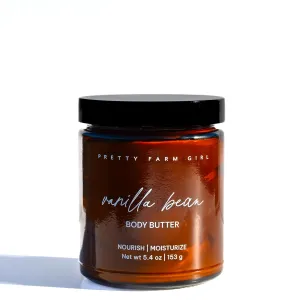 Pretty farm girl Vanilla Bean   Tallow Body Butter - Nourish, Sooth, and Moisturize - Vanilla Scent - Lightly Whipped - All Skin Types - Full Body Use