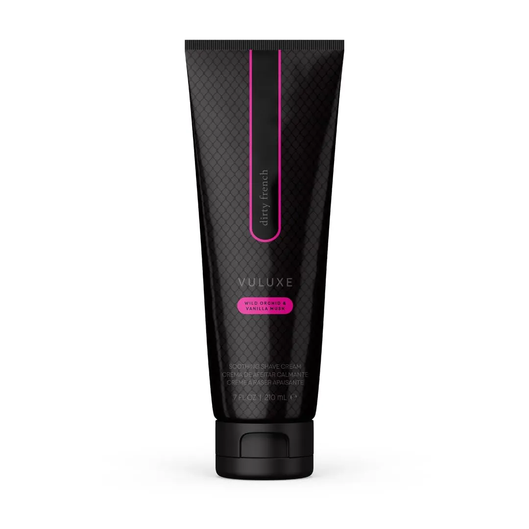 Pure Romance Vuluxe Soothing Shave Cream, Sulfate-Free for Sensitive Skin, Dirty French, 7 fl oz
