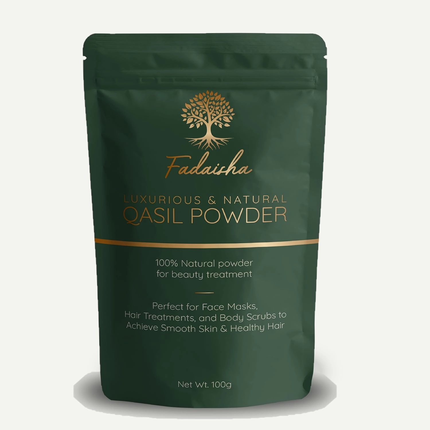 Pure 100% Qasil Powder - Natural Herbal Facial Cleanser & Exfoliator for Radiant Skin - Nourish & Rejuvenate Your Complexion - Skincare Face/Body Mask with Zero Added Chemicals- 100gr
