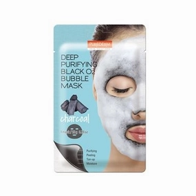 Purederm Deep Purifying Black o2 Bubble Mask - 1 mask 20g