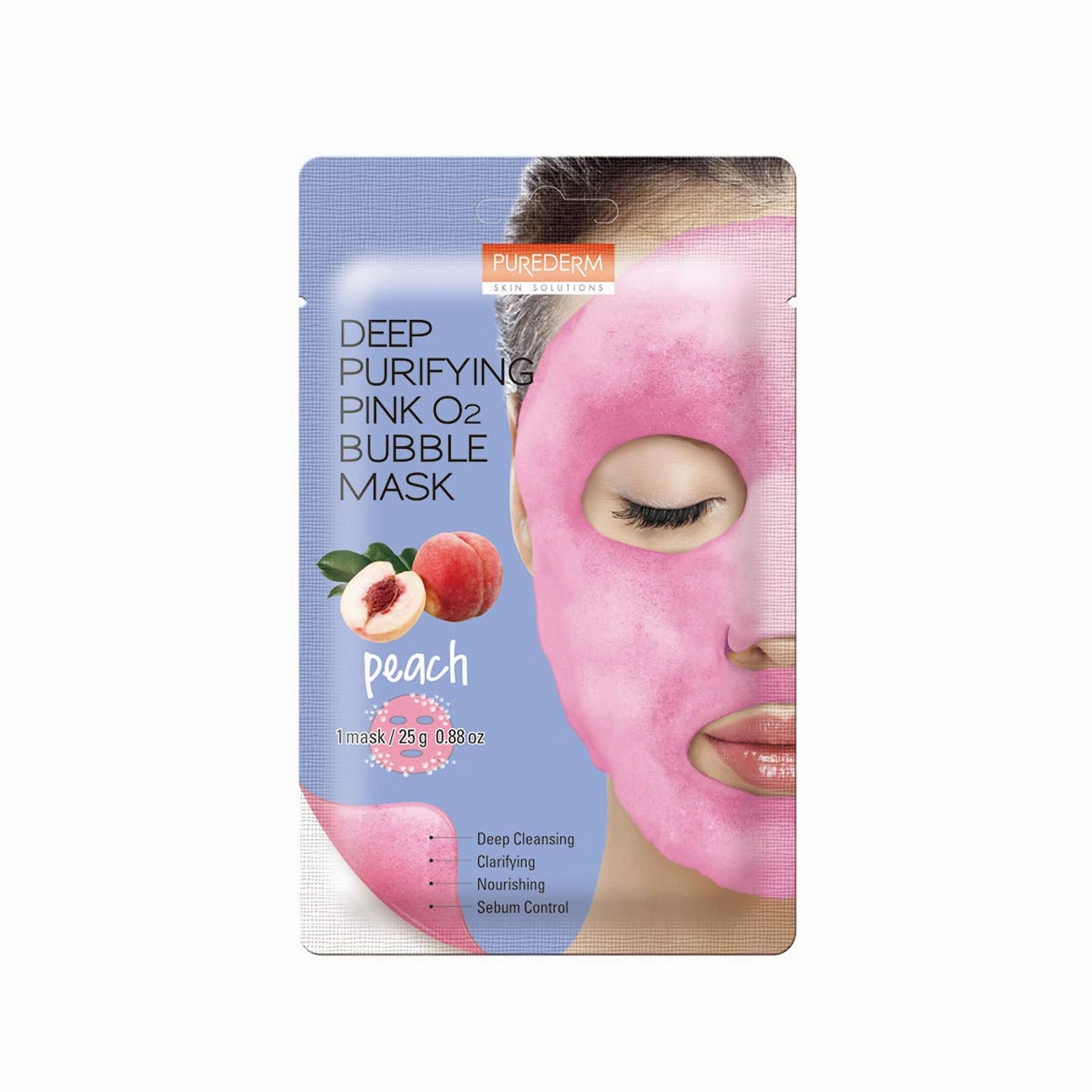 Purederm Deep Purifying Black o2 Bubble Mask - 1 mask 20g