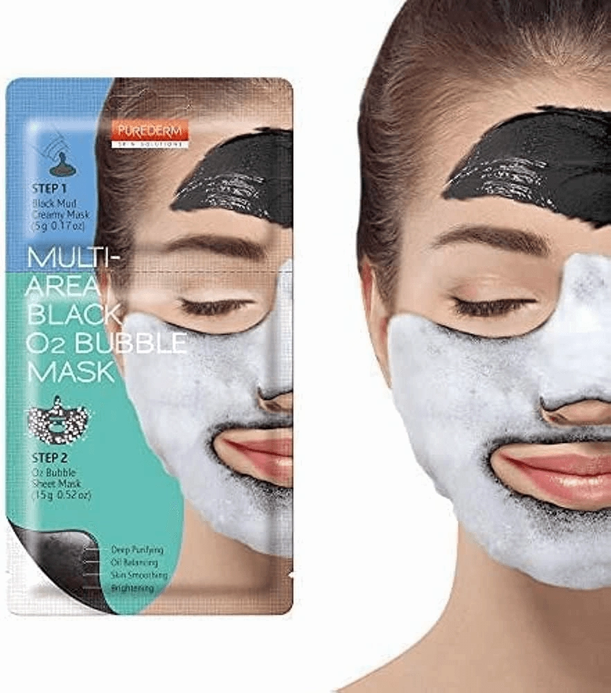 Purederm Deep Purifying Black O2 Bubble Mask - 20g