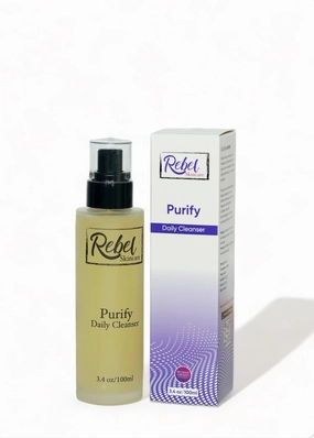 Purify Daily Cleanser - Gentle Anti-Aging Gel with Organic Honey, Vitamin E & Provitamin B5, Non-Stripping, Soothing & Nourishing, 3.4 oz / 100 ml