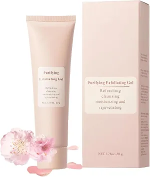 Purifying Exfoliating Gel, Facial Exfoliator Cleanser,Moisturizing,Gentle,Cleansing Peeling Gel for The Whole Body,Cleans Dirt & Oils(1pcs)