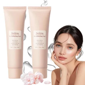 Purifying Exfoliating Gel, Gentle Face Purifying Enzymes Exfoliating Gel, Exfoliator Cleanser, Gentle Exfoliator Gels for Skin Deep Cleansing