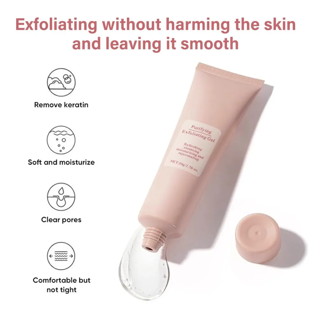 Purifying Exfoliating Gel, Koec Purifying Enzymes Exfoliating Gel, Phansta Exfoliation Moisturizing Cream Dead Skin, Facial Exfoliator Cleanser, Exfoliate Skin Care Facial Scrub (100g, Mix Scent)