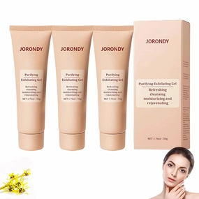 Purifying Exfoliating Gel, Exfoliating Scrub, Deep Cleansing Face and Body Scrub Gel, Moisturizing Cleanses Skin Give for Various Skin Types (3 Pack)