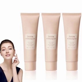 Purifying Exfoliating Gel, Face and Body Exfoliating Scrub Gel, Deep Cleansing Moisturizing Facial Exfoliator for All Skin Types (3PCS)