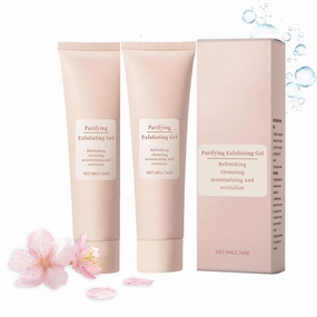 Purifying Exfoliating Gel, Moisturizing, Gentle, Cleansing Peeling Gel Facial Scrub For The Whole Body, Cleans Dirt & Oils (1pcs, 50g / 1.76oz) (2PCS)